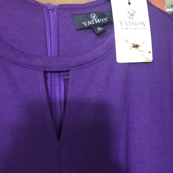 VINTAGE Style print flared print A-Line swing dress with pockets. SIZE: XL - Picture 8 of 8